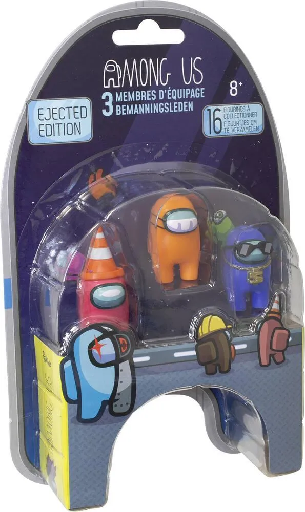 AMONG US  3 FIGURINES 4.5 CM