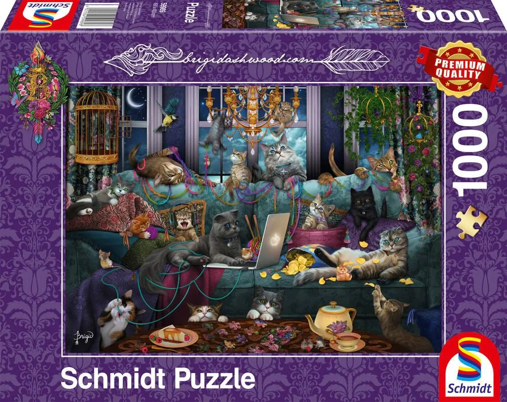 CHATS EN QUARANTAINE PUZZLE 1000 PIECES