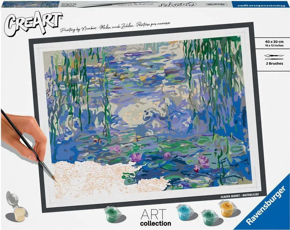 CREART - 30X40 CM - MONET - WATERLILIES