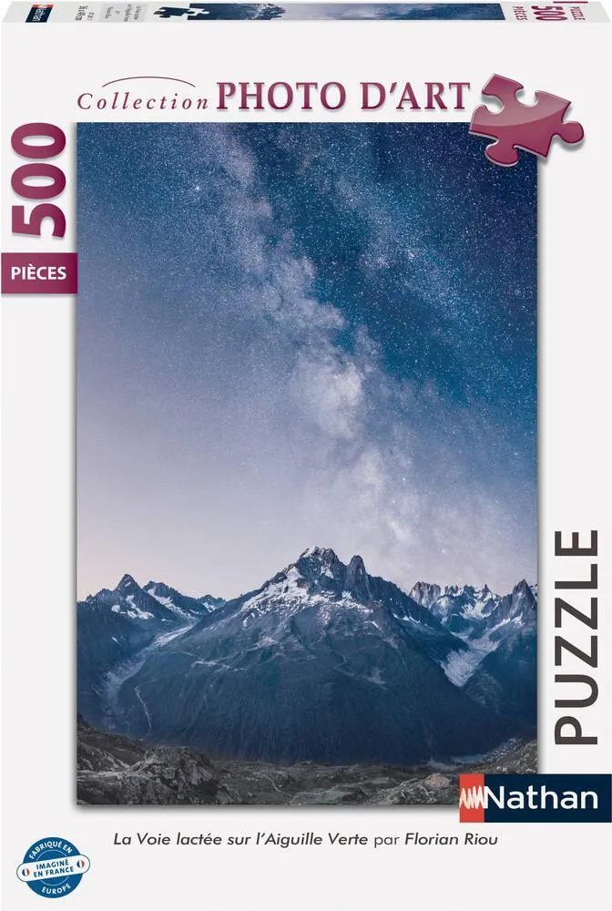 PUZZLE 500 PIECES - LA VOIE LACTEE SUR L'AIGUILLE VERTE - FLORIAN RIOU