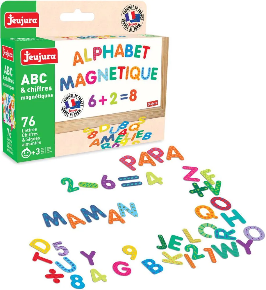 MAGNETS ABC et CHIFFRES - 76 PIECES