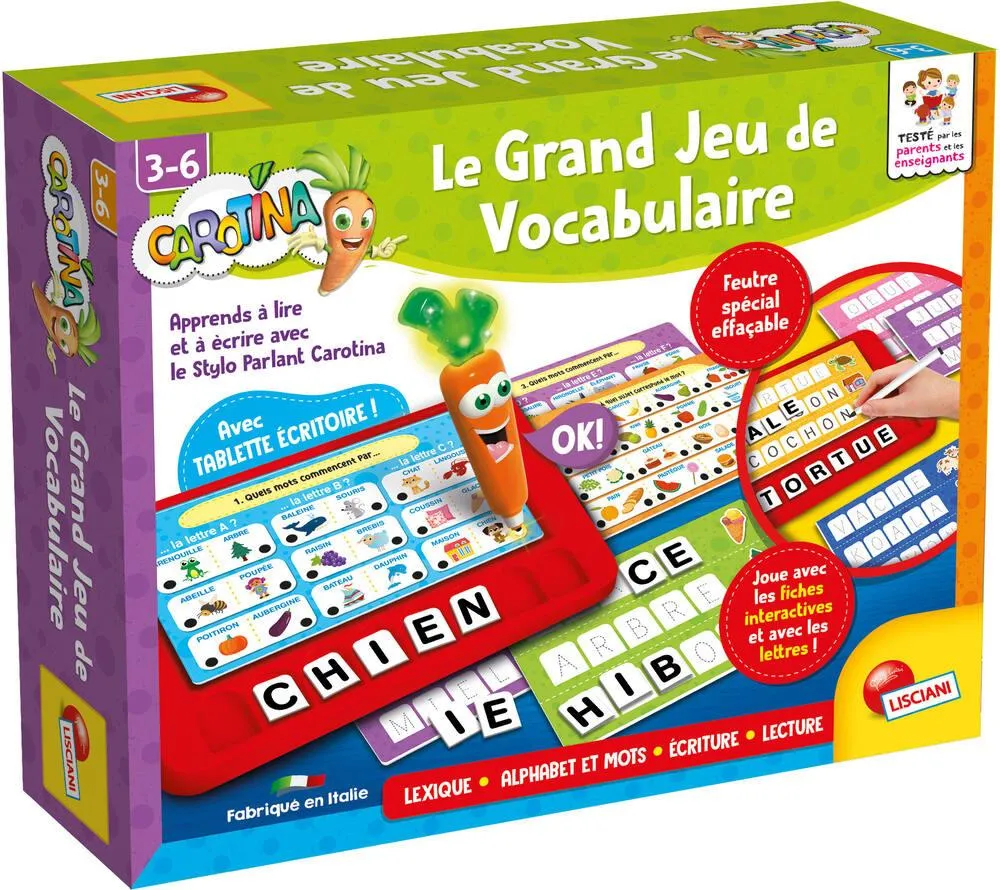 CAROTINA - STYLO PARLANT LE GRAND JEU DE VOCABULAIRE