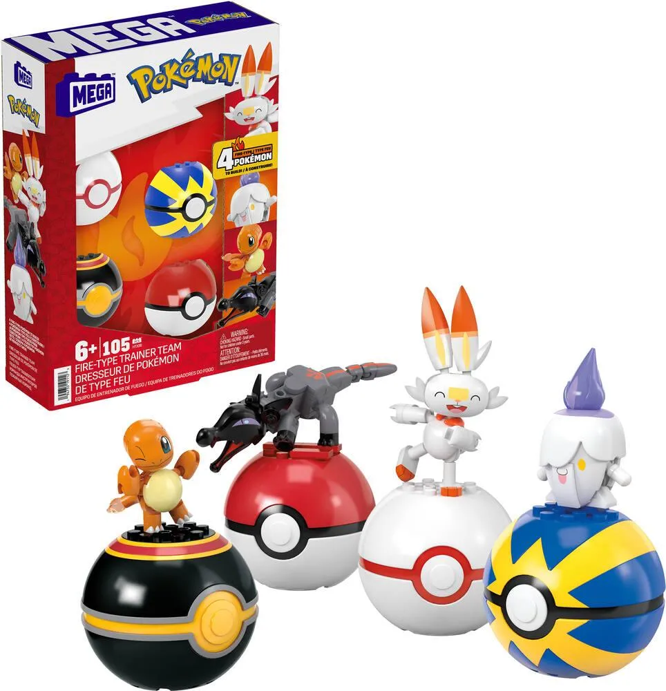 POKEMON - COFFRET DRESSEUR DE POKEMON A CONSTRUIRE DE TYPE FEU