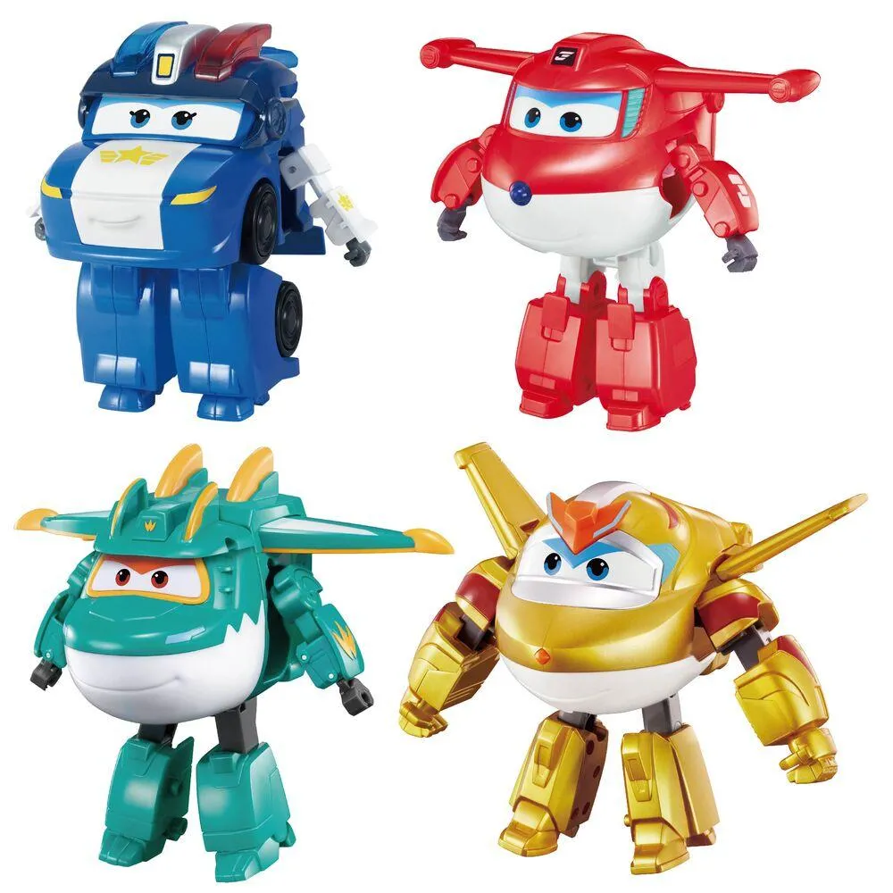 SUPER WINGS - PACK DE 4 TRANSFORMING 12 CM