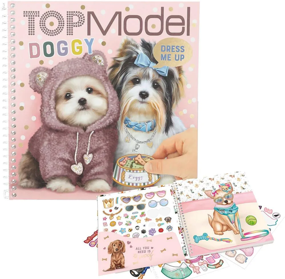 TOPMODEL DRESS ME UP ALBUM AUTOCOLLANTS DOGGY