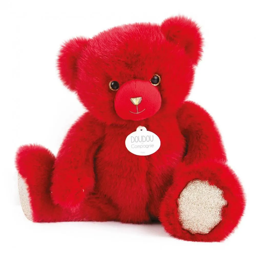 PELUCHE -OURS COLLECTION ROUGE BAISER 30CM