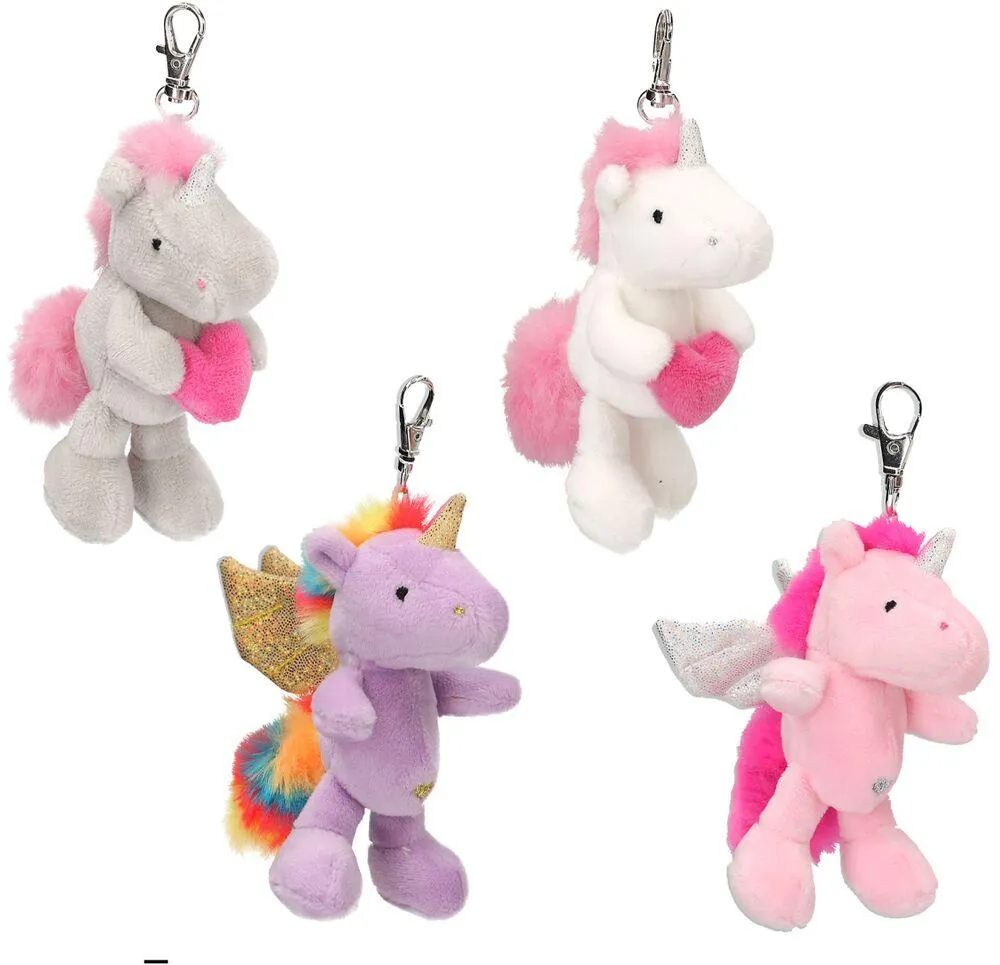 YLVI PORTE-CLE LICORNE EN PELUCHE