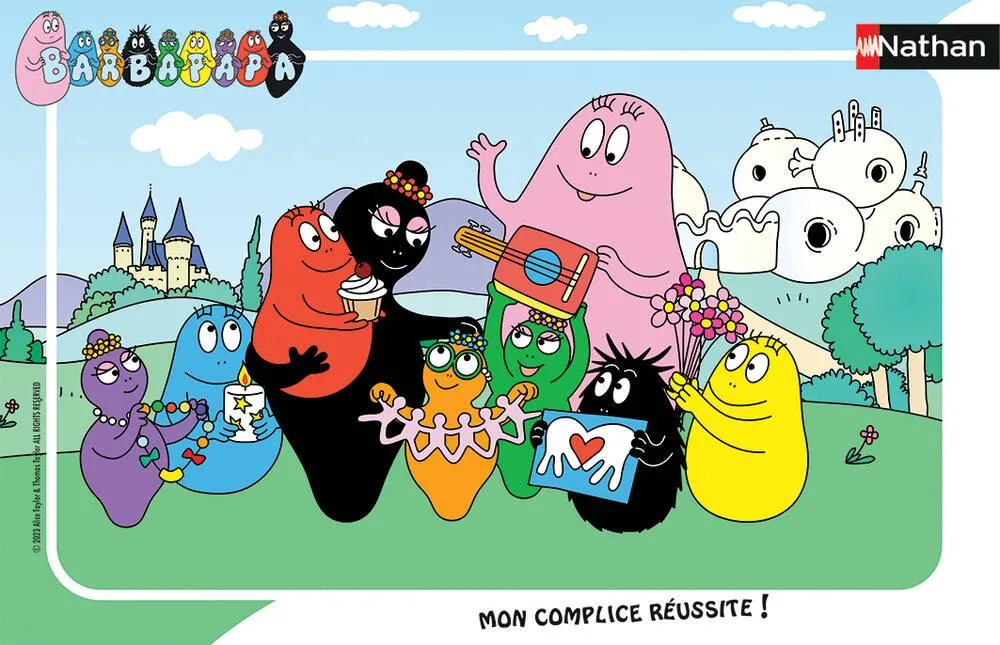 BARBAPAPA - NATHAN PUZZLE CADRE 15 PIECES - LA FETE DES MERES