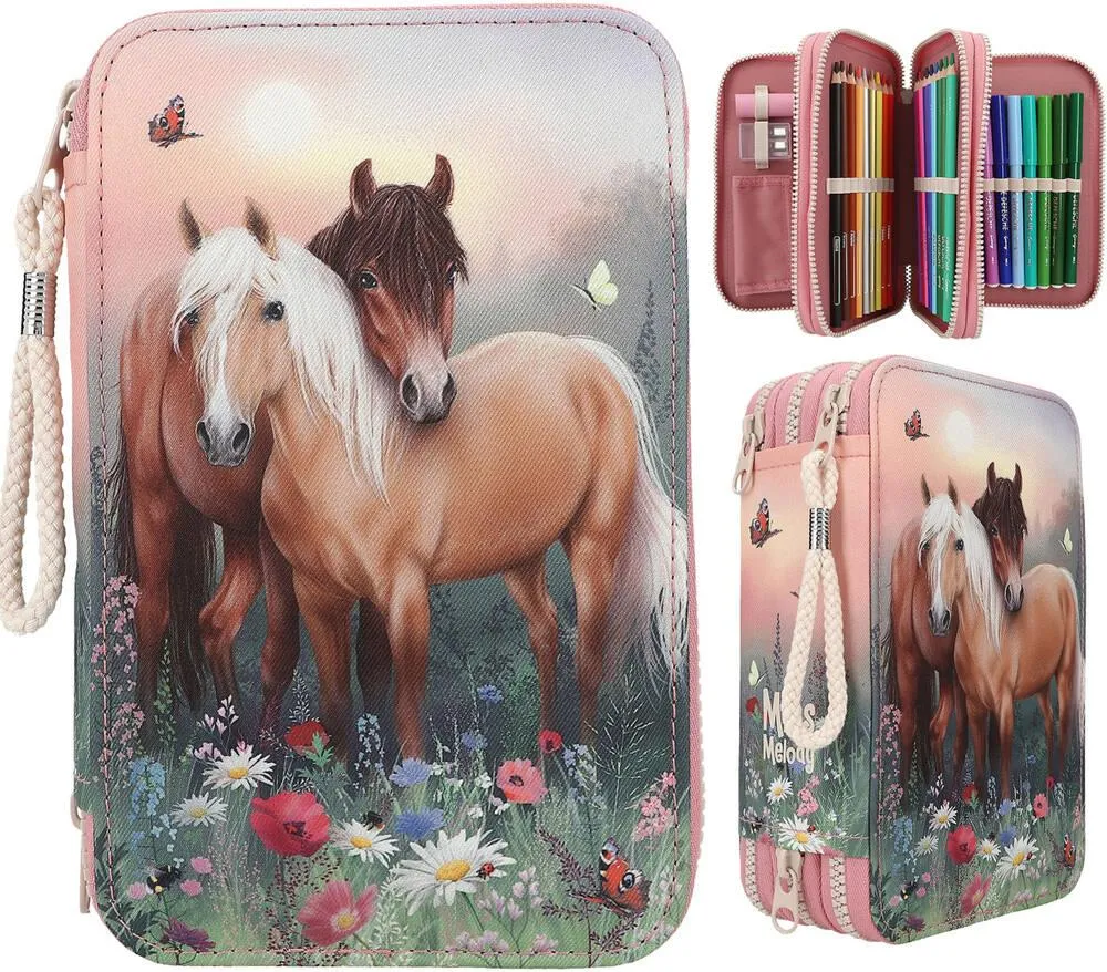 MISS MELODY TROUSSE 3 COMPARTIMENTS FLOWERS