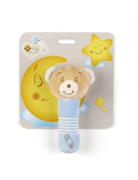 BABYCARE - HOCHET OURS BLEU -16 CM