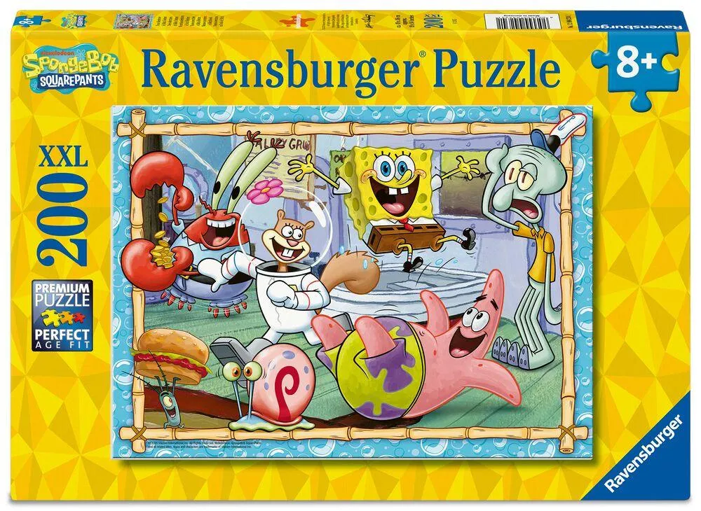 BOB L'EPONGE - PUZZLE 200 PIECES XXL  NOUVELLES AVENTURES A BIKINI BOTTOM