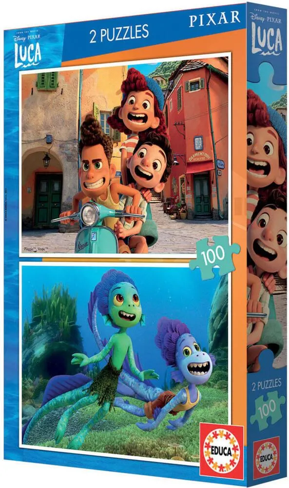 2 PUZZLES DE 100 PIECES - LUCA DISNEY