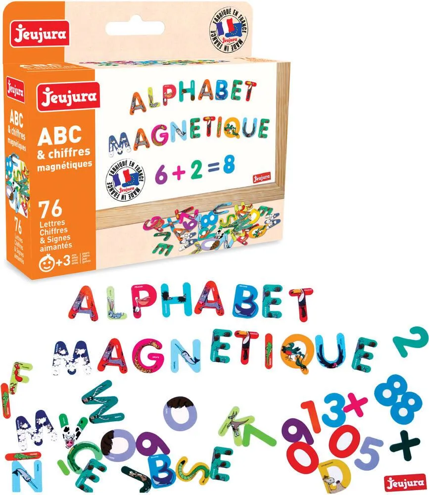 ABC et CHIFFRES MAGNETIQUES - 76 PIECES