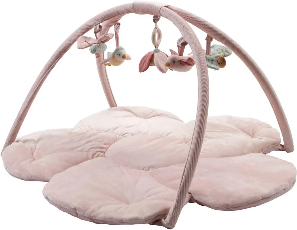 TAPIS D'ACTIVITÉS AVEC ARCHES - FLOWERS ET BUTTERFLIES