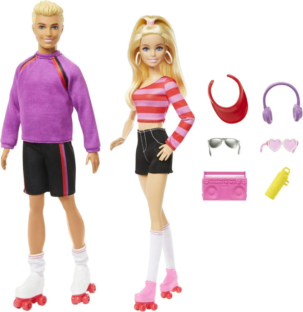 BARBIE - COFFRET BARBIE ET KEN ROLLER