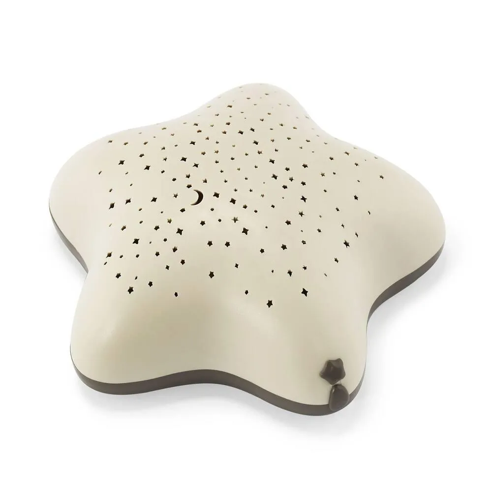 PROJECTEUR MUSICAL D'ETOILES BEIGE DANS LES BOIS