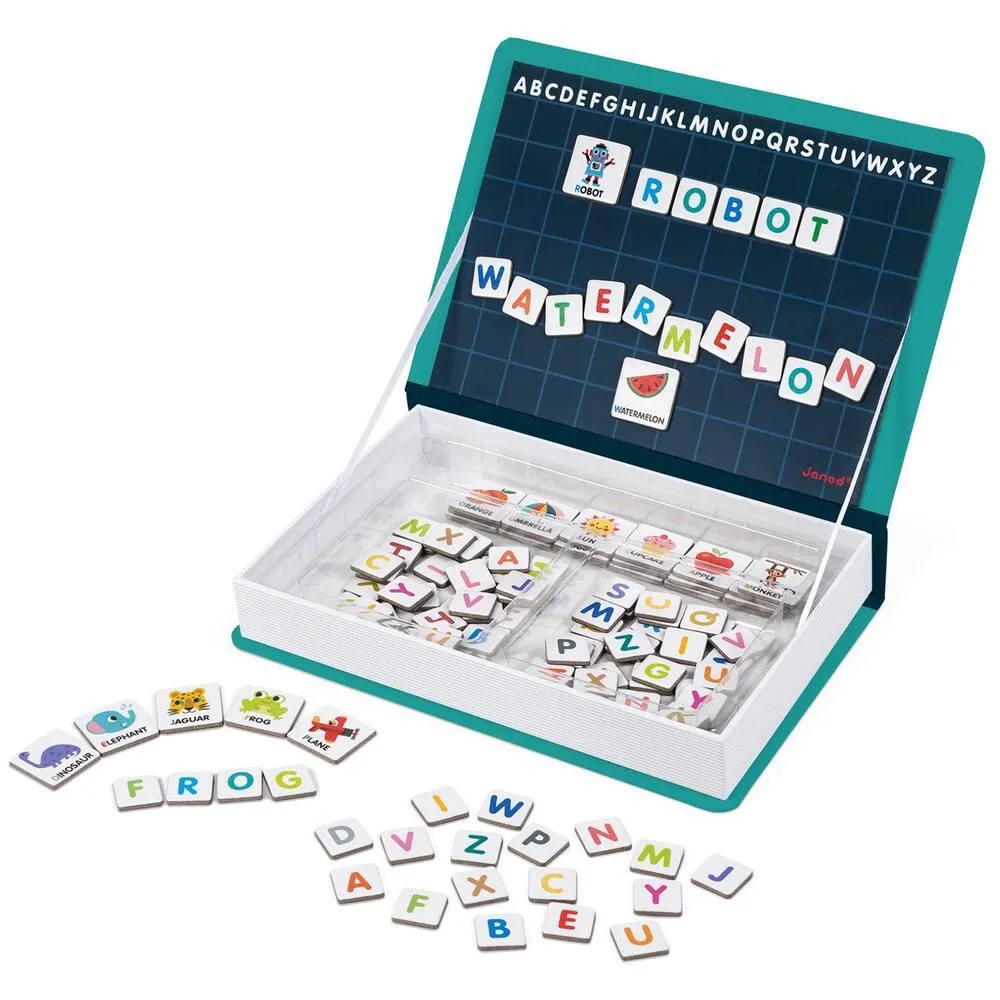MAGNETI'BOOK ALHABET ANGLAIS 130 MAGNETS- EN CARTON