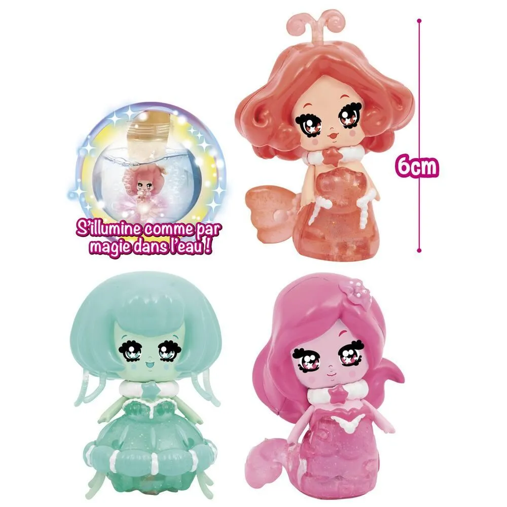 3 FIGURINES GLIMMIES AQUARIA 6 CM