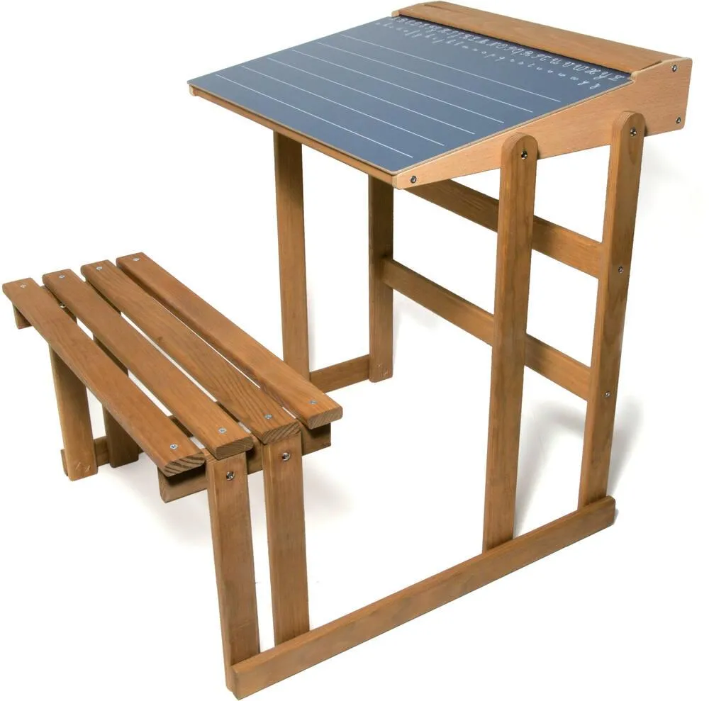BUREAU D'ECOLIER EN BOIS CHENE