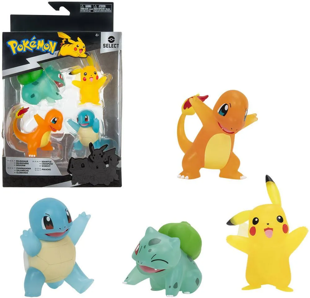 POKEMON - COFFRET DE 4 FIGURINES - 7 CM