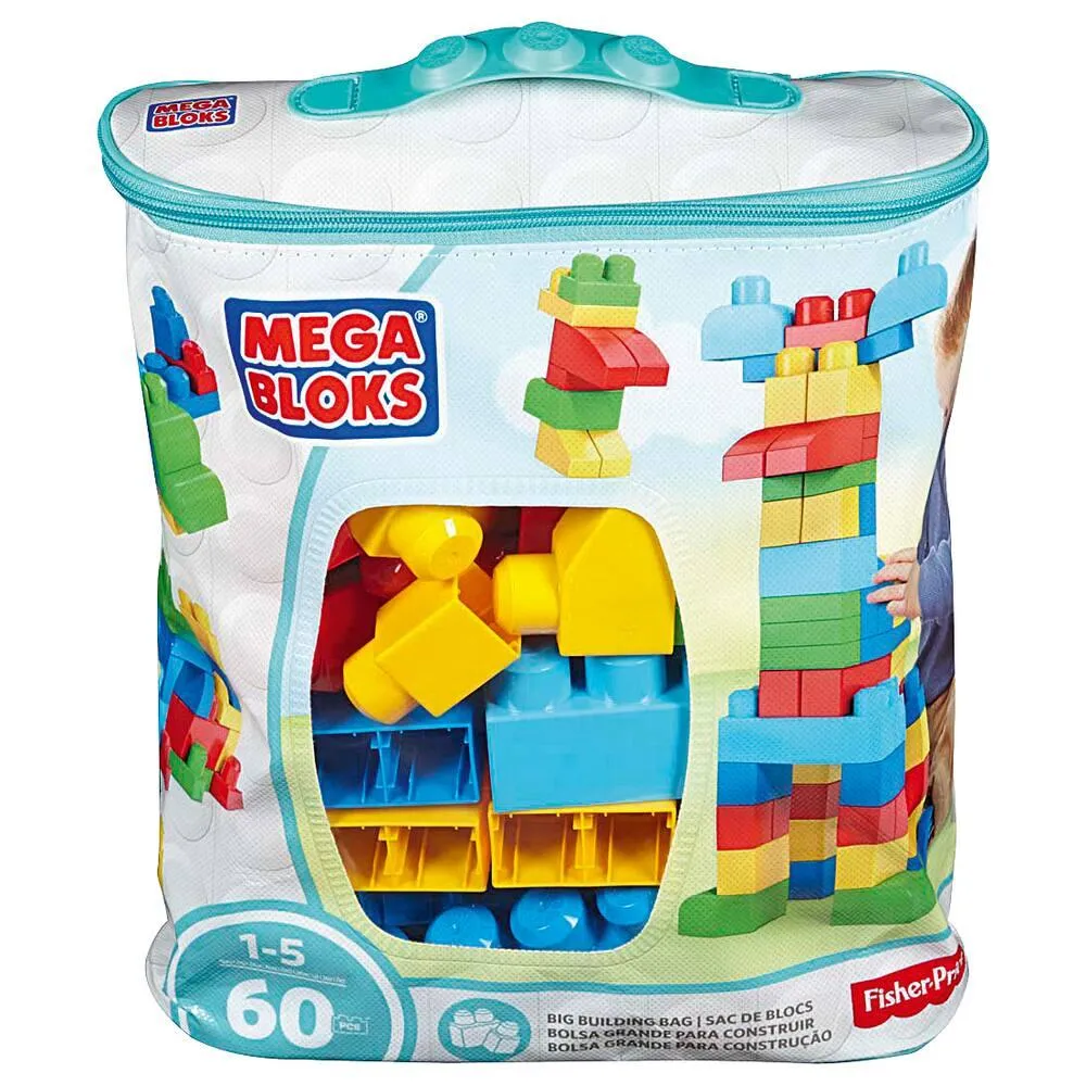 MEGA BLOKS- SAC MEDIUM CLASSIQUE 60 PIECES