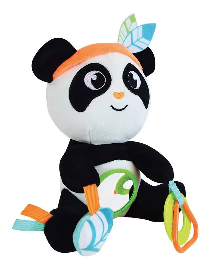 PELUCHE INDIAN PANDA AVEC ACTIVITES : 22 CM