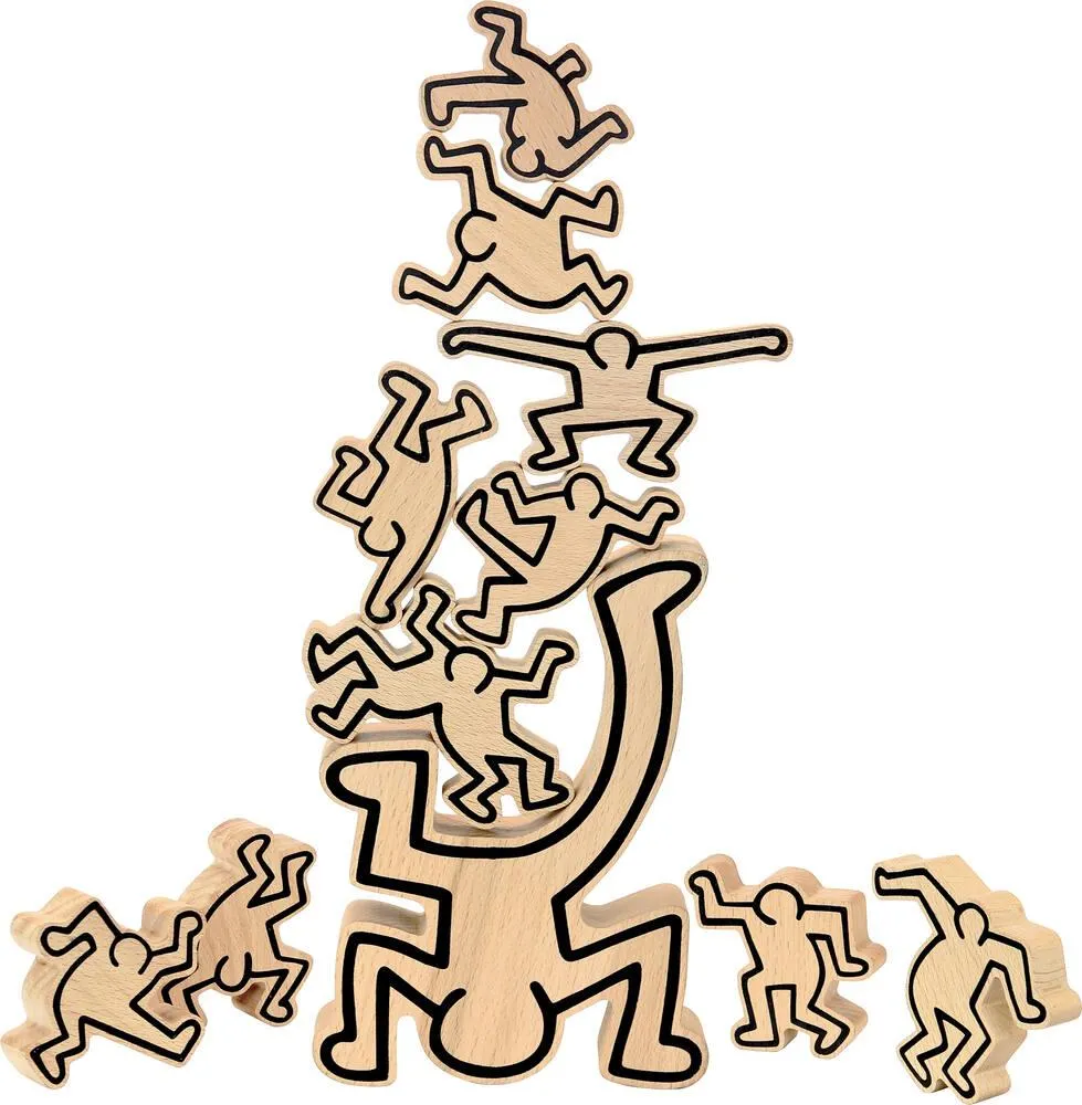 JEU D'ÉQUILIBRE EN BOIS - KEITH HARING