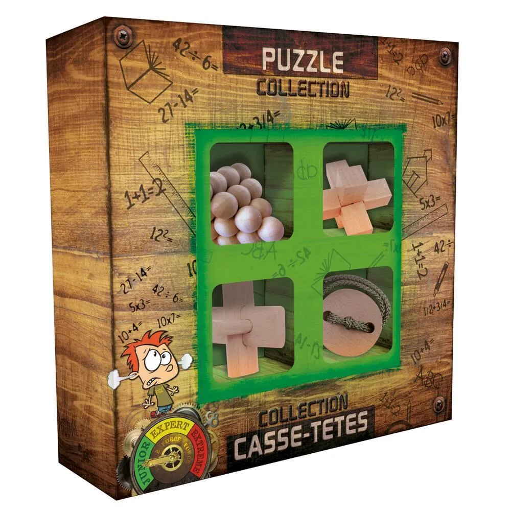 SET DE 4 CASSE-TETES EN BOIS JUNIOR