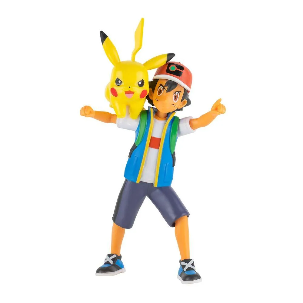 POKEMON - BATTLE FEATURE FIGURE ASH ET PIKACHU