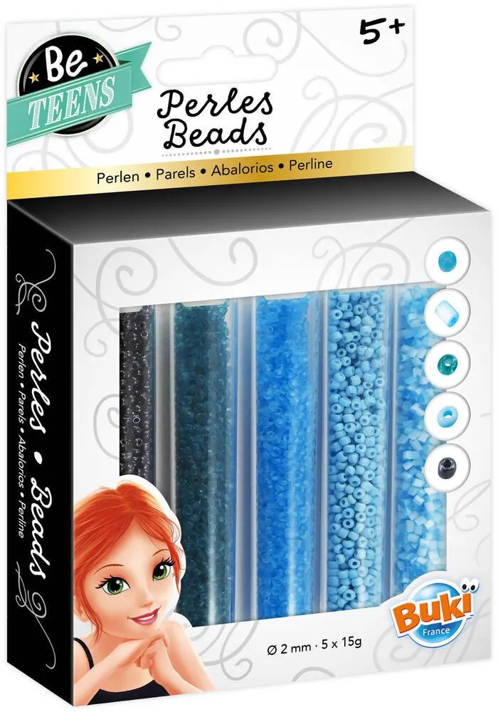 TUBES PERLES - BLEU