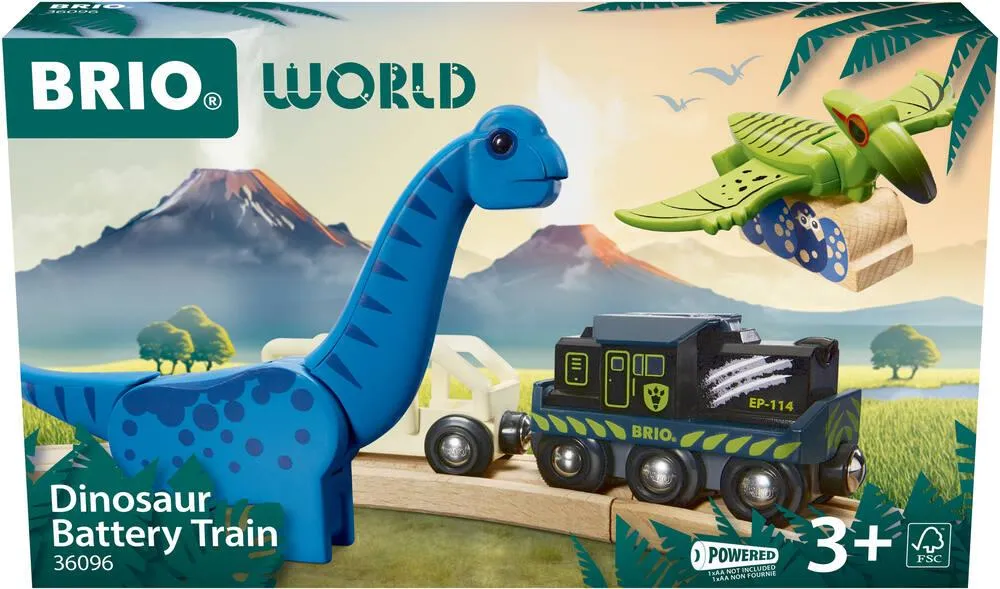 BRIO 63609600 -  TRAIN A PILES DINOSAURE