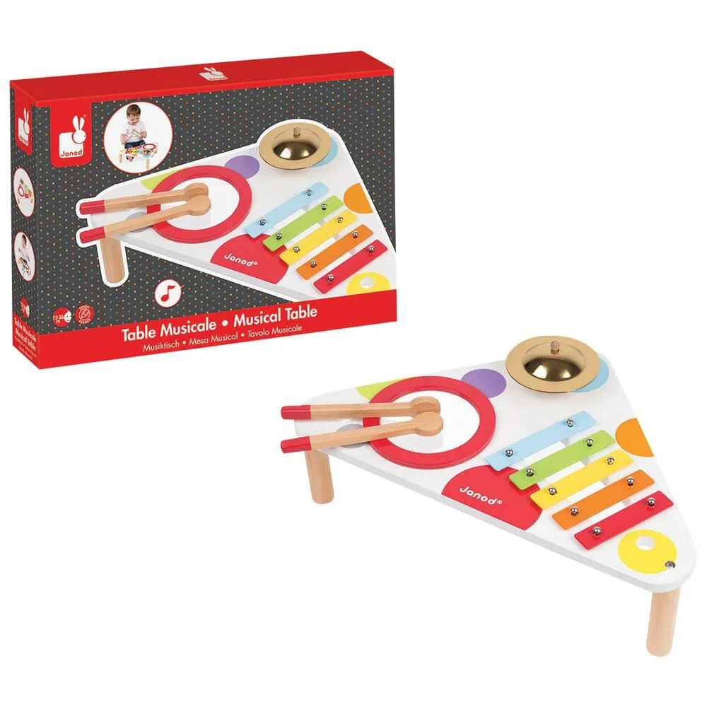 TABLE MUSICALE CONFETTI - EN BOIS