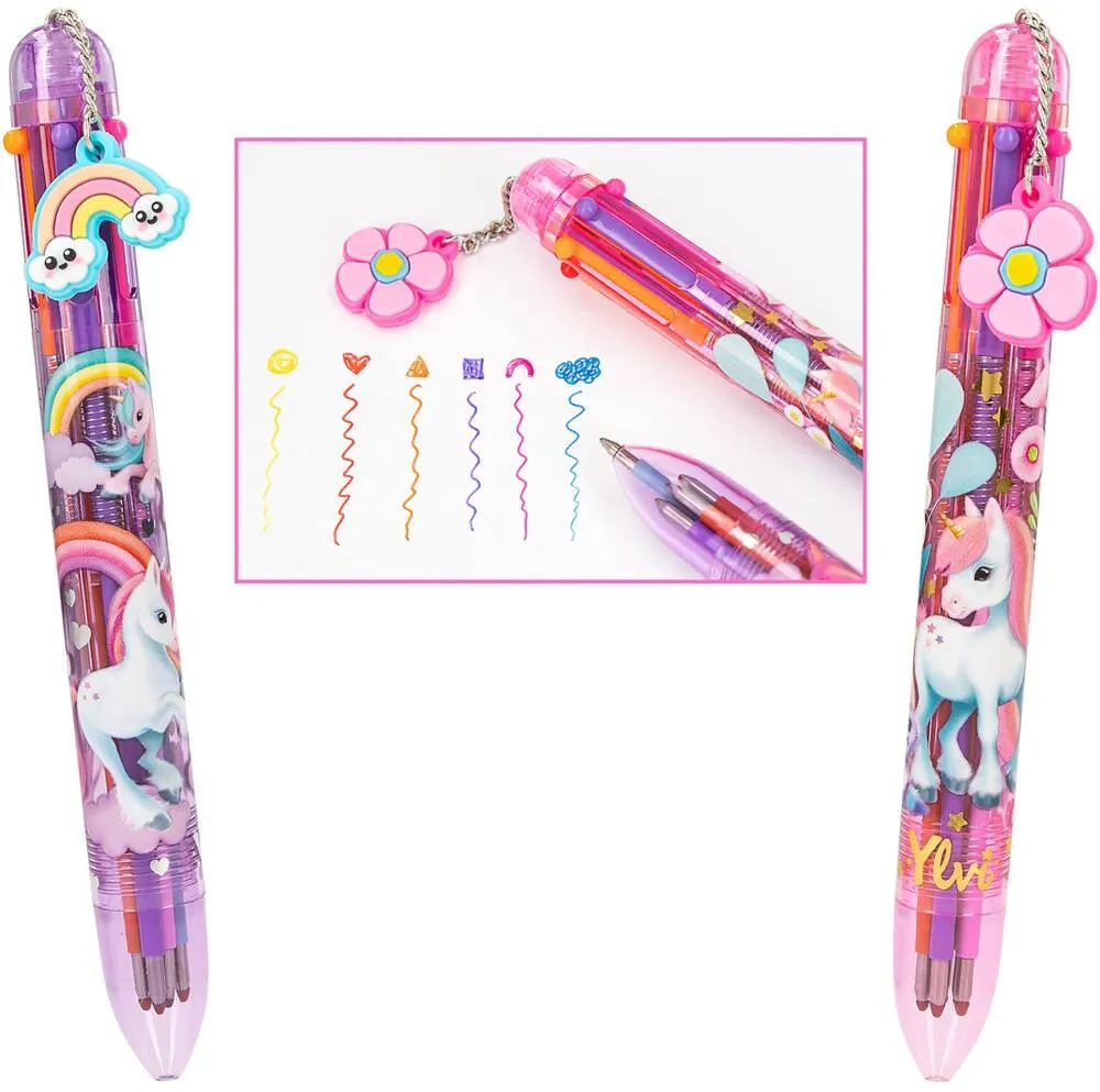 YLVI STYLO GEL AVEC 6 COULEURS