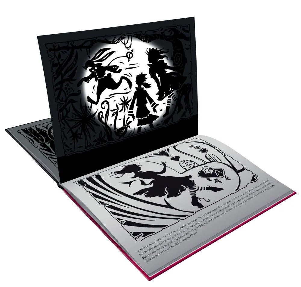 ALICE AU PAYS DES MERVEILLES - LIVRE A LIRE DANS LE NOIR