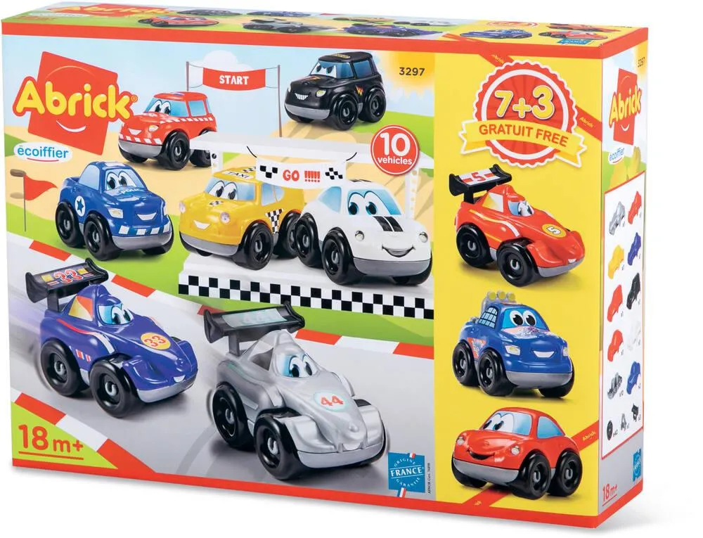 ABRICK - COFFRET 10 VEHICULES