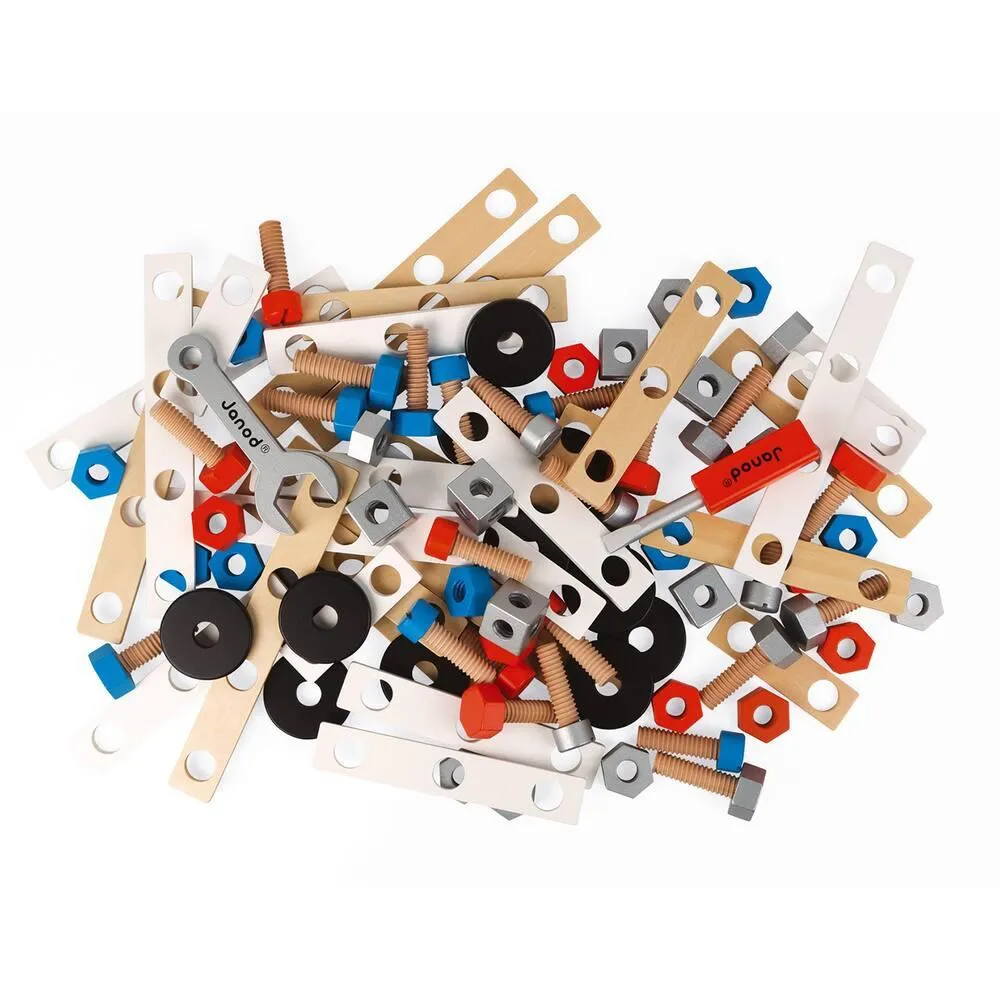 BARIL BRICO'KIDS 100 PIECES - EN BOIS