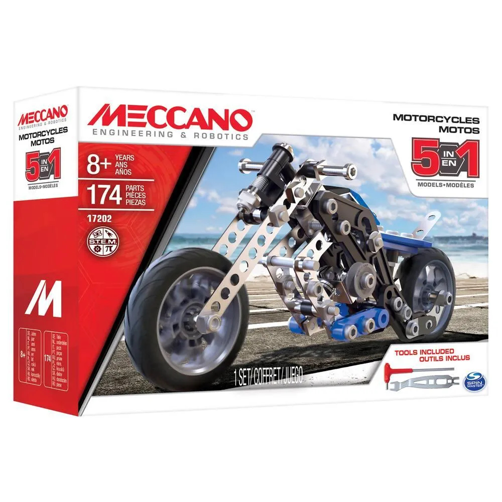 MOTO 5 MODELES - MECCANO