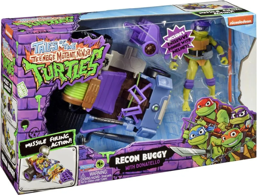 TORTUES NINJA - BUGGY VEHICULE DELUXE AVEC FIGURINE 12 CM -