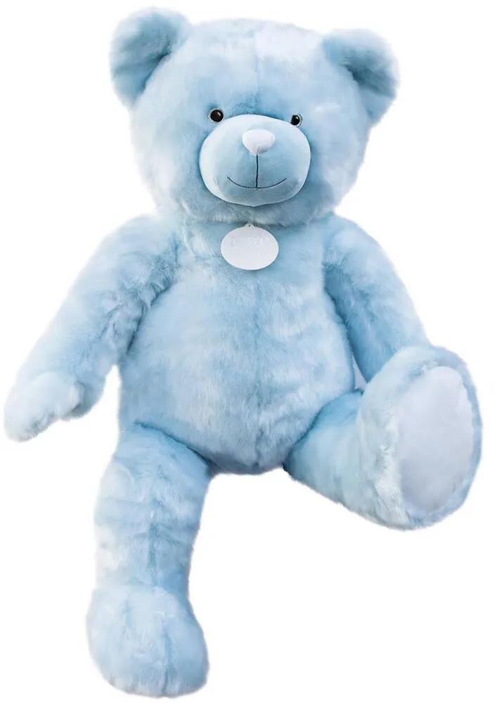 PELUCHE -OURS COLLECTION BLEU GLACÉ 120CM