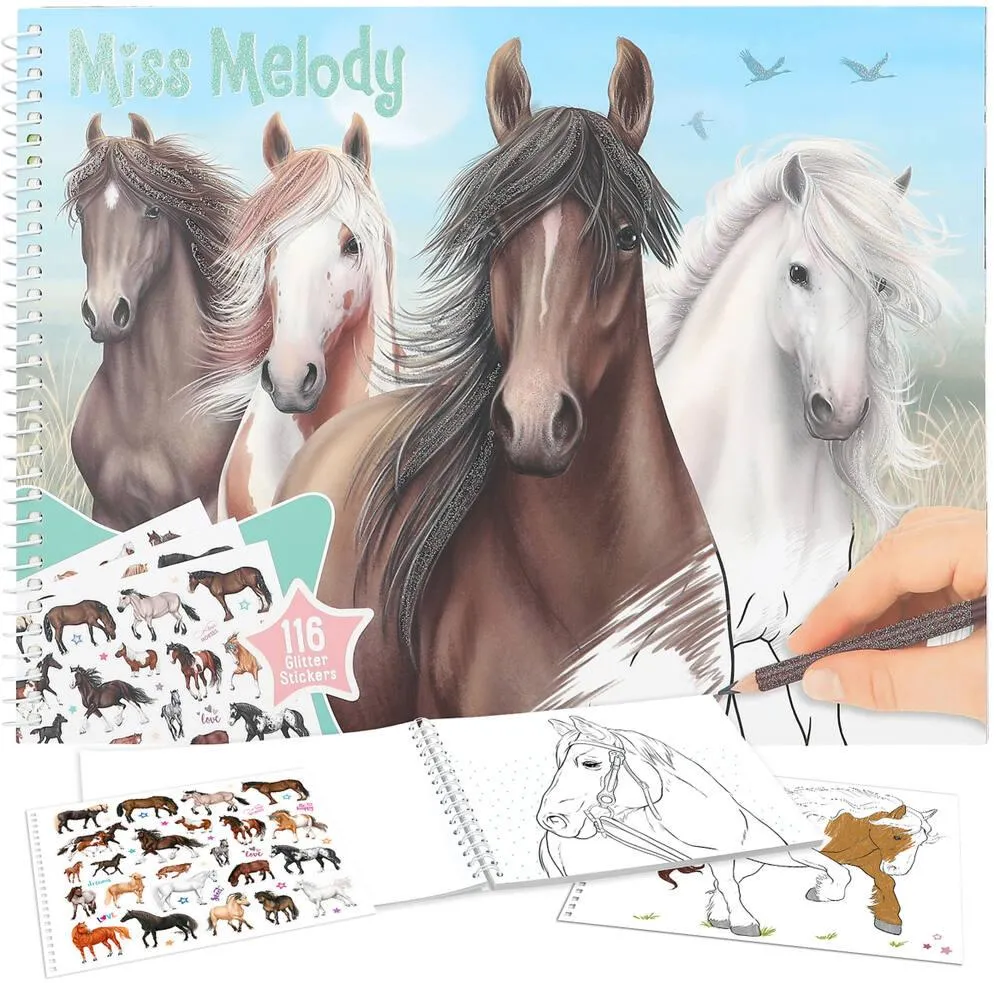 HORSE ALBUM A COLORIER