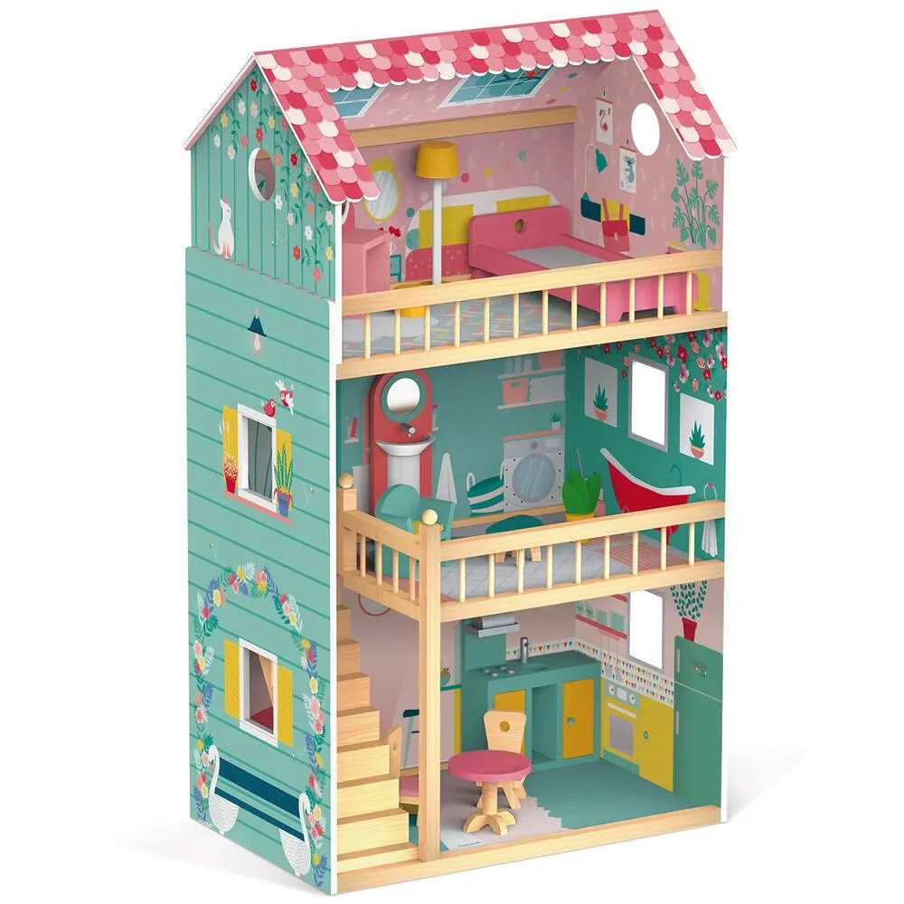 MAISON DE POUPEES HAPPY DAY - EN BOIS