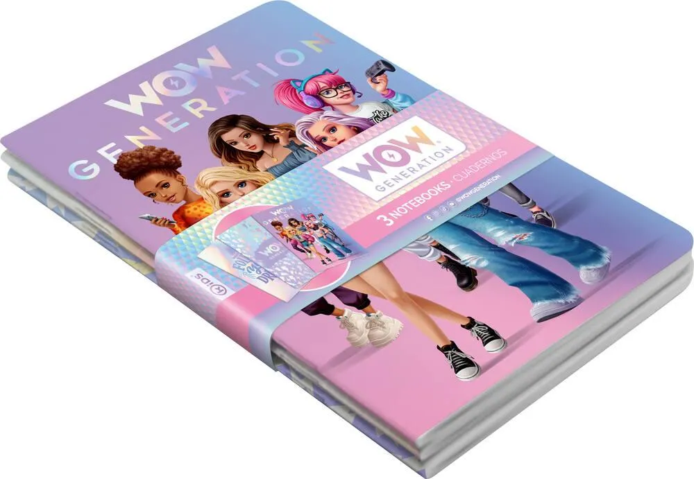 SET DE 3 CARNETS A5 COUVERTURE SOUPLE