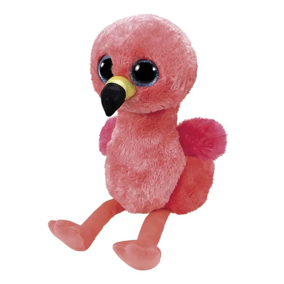PELUCHE GILDA LE FLAMANT ROSE 23 CM BEANIE BOO'S