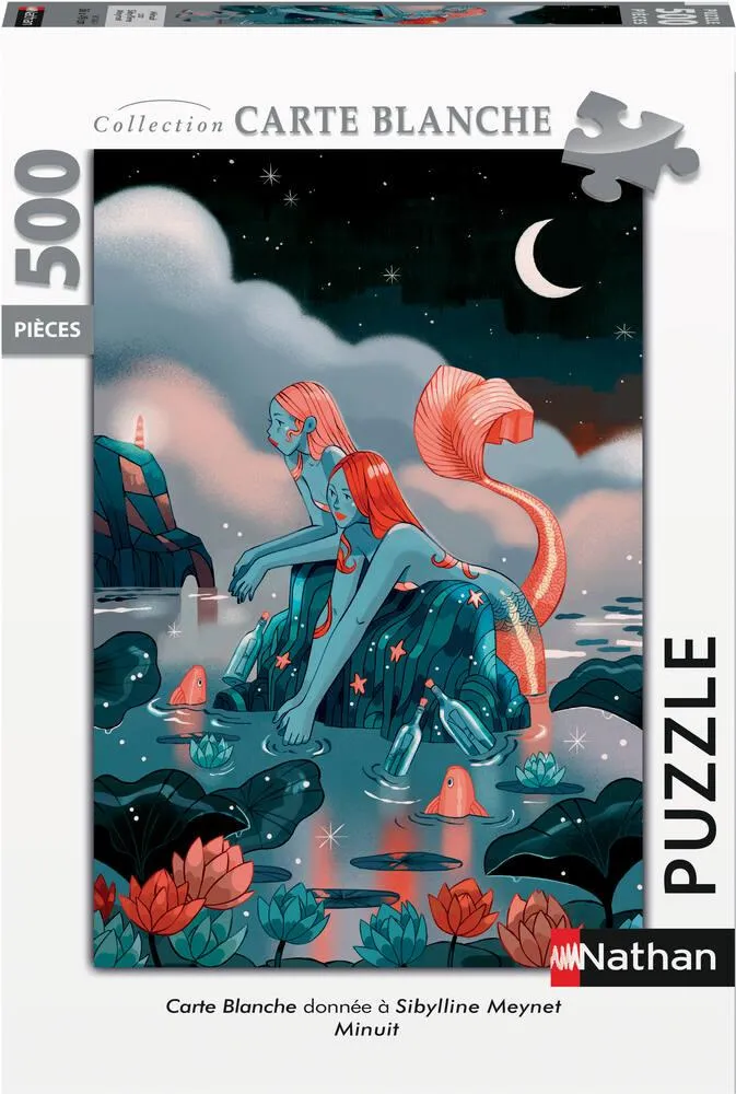 PUZZLE 500 PIECES - MINUIT - SIBYLLINE MEYNET - COLLECTION CARTE BLANCHE