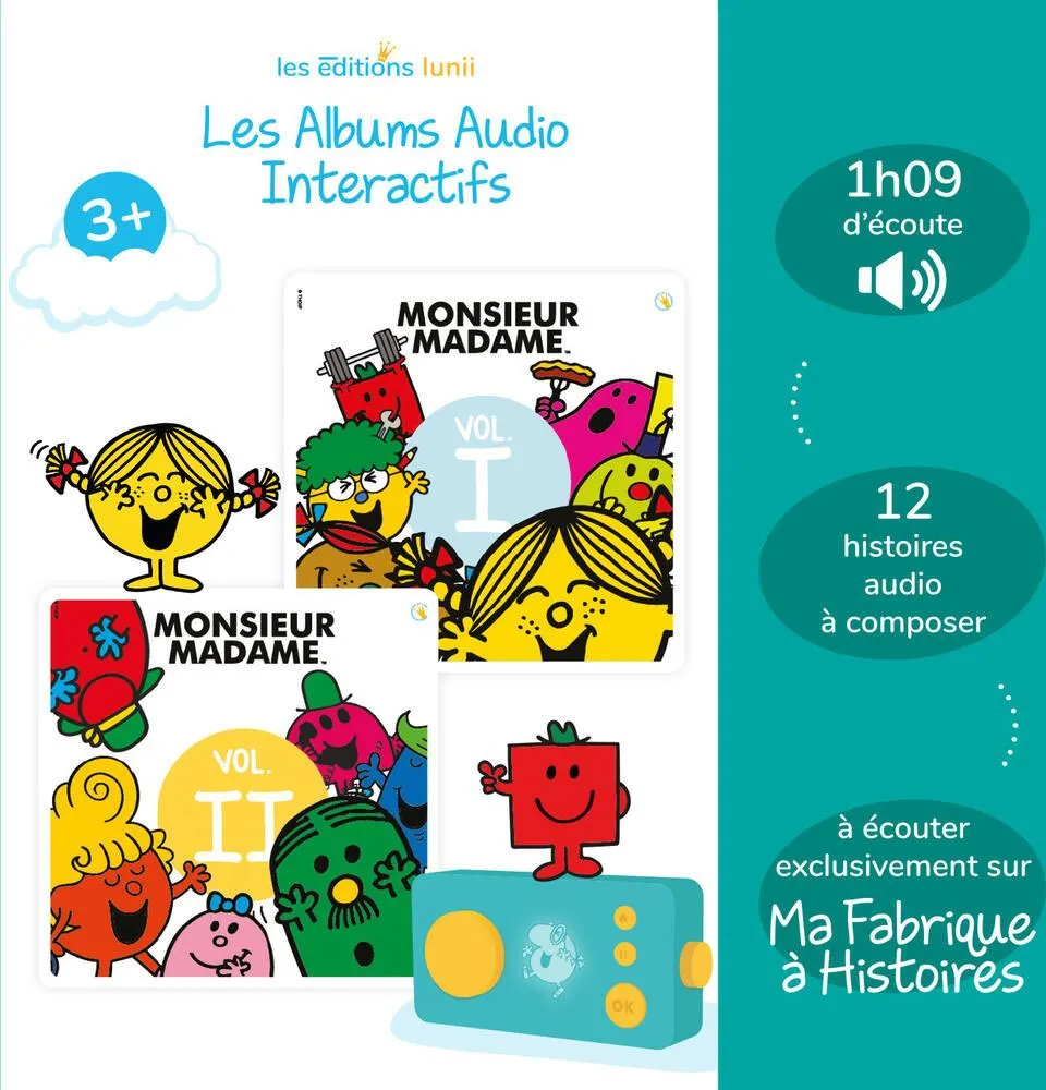MONSIEUR MADAME - LUNII -ALBUM AUDIO PACK DUO