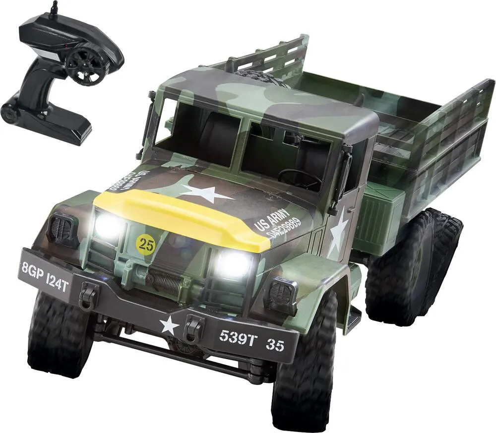 RADIOCOMMANDE CRAWLER US ARMY TRUCK 1/16EME