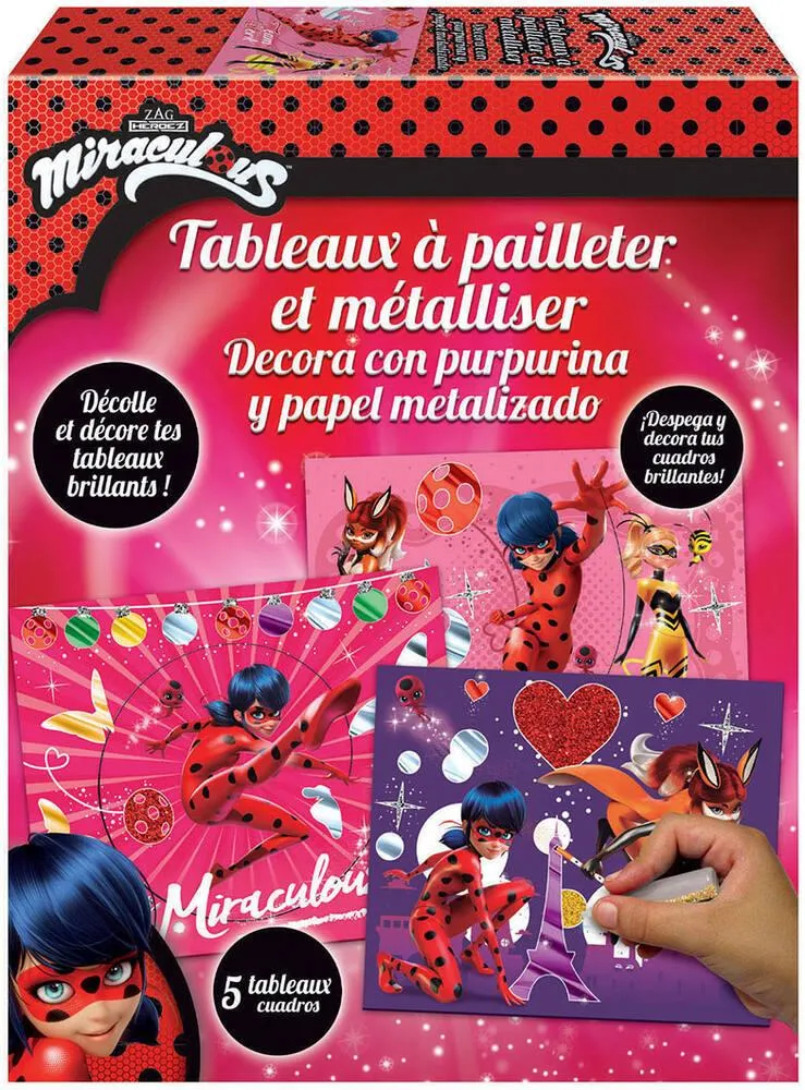 TABLEAUX À PAILLETER MIRACULOUS LADYBUG