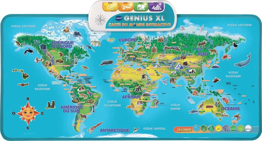 GENIUX XL - CARTE DU MONDE INTERACTIVE