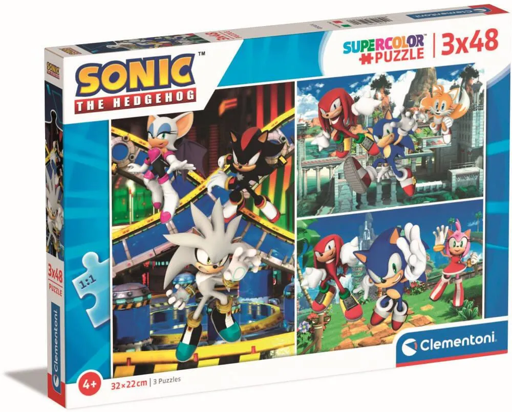 SONIC -PUZZLE 3X48 PIECES