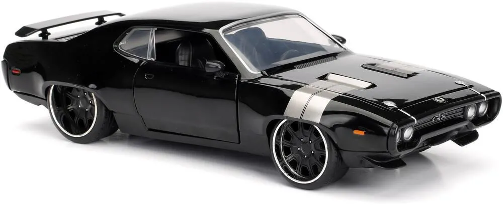 1/24 VOITURE PLYMOUTH GTX BLACK FF 1972